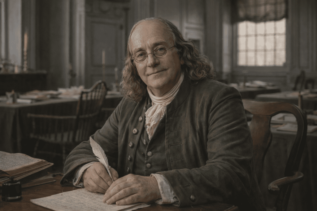 portrait of benjamin franklin